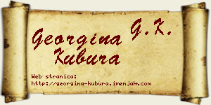 Georgina Kubura vizit kartica
